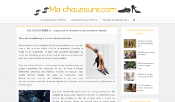 Ma chaussure.fr, comparateur de chaussure en ligne