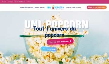 UNI POPCORN, les popcorns au goût unique de Benoit Ciné Distribution