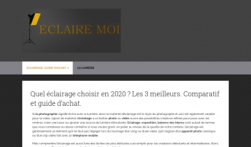 Éclaire Moi, guide des meilleurs éclairages photo et vidéo