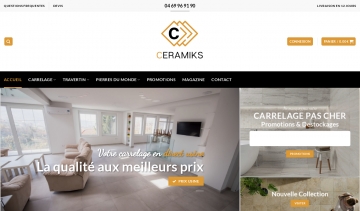 CERAMIKS, le spécialiste du carrelage d'intérieur et d'extérieur 