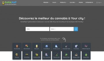 KanaMap, annuaire de boutiques en ligne de CBD en France