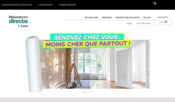 Vente de toiles de rénovation lisses pour mur et plafond