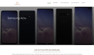 Samsung Actu, informations sur les différents modèles de smartphone Samsung
