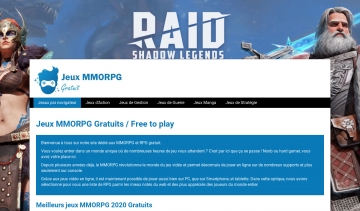 Jeux MMORPG gratuit, guide web des meilleurs jeux vidéo en ligne