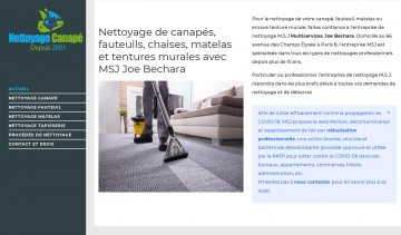 MSJ, l'entreprise de nettoyage des biens d'ameublement intérieur