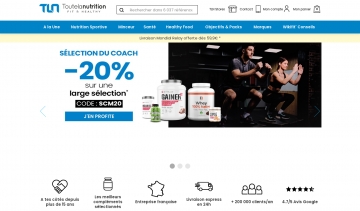 toutelanutrition boutique en ligne de vente de compléments alimentaires de qualité