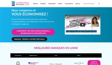 Comparateurbanque.com, outil de comparaison des banques et des assureurs