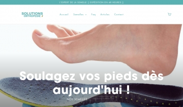 solutions-orthopedie site comparatif des semelles orthopédiques de qualité