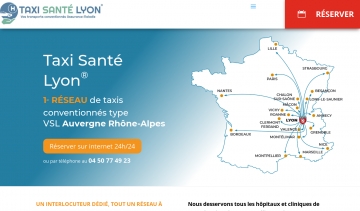Taxi Santé Lyon, le service de transport médical à  Auvergne Rhône-Alpes
