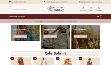 Mabohème.com, votre solution d'achats de robes bohémiennes