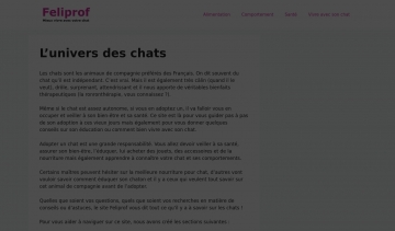 Tout savoir sur les chats et leur comportement