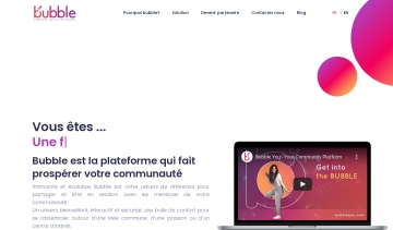 Bubble: pour une bonne plateforme pour votre communauté