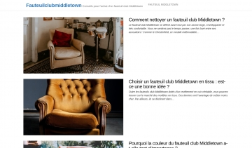 Site d’informations et de conseils pour l’achat d’un fauteuil Club Middletown