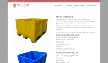 Origami packaging, le lieu où l'on trouve de vraies caisses-palettes plastique et des palox plastique uniques