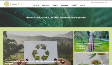 Ideesbio.fr, votre site d'informations sur l'écologie