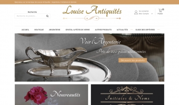 Louise Antiquités : vente de produits antiques en argent et cristal