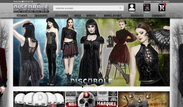 Discobole : boutique en ligne de vêtements gothiques et rocks
