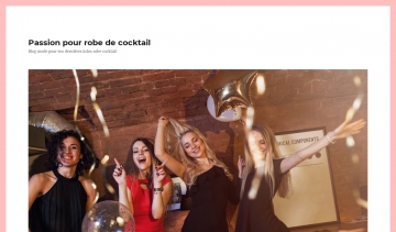 passion pour robe de cocktail