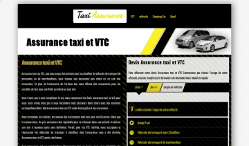 Assurance Taxi, comparateur d'assurance taxi ou VTC