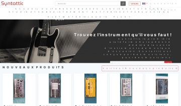 Syntattic, vente d'instruments de musique d'occasion