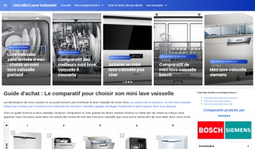 Mini-lavevaisselle, meilleur guide d'achat
