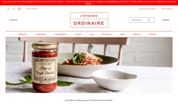 L’Épicerie Ordinaire, produits d’alimentation bio, locale et gourmande