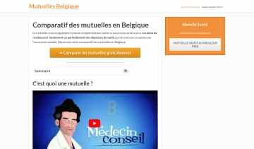 Mutuelle santé, le comparatif des mutuelles Belges