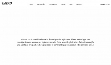 Bloom Social Analytics pour une bonne stratégie marketing