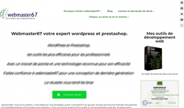 Webmaster67 expert wordpress et prestashop