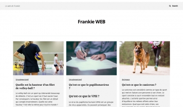 Frankie Web, votre blog d'informations