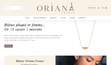 bijoux plaqués or Oriana France