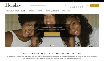 Vente de perruques, de tissages et d'extensions de cheveux