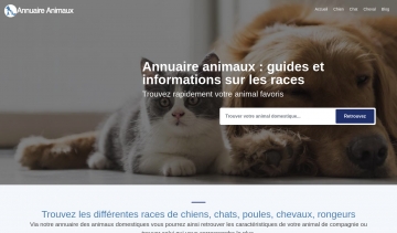 Annuaire Animaux, le guide sur les animaux de compagnie