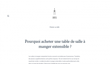 Blog sur la table de salle à manger extensible