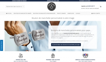 Smart-manchette, personnalisation de boutons de manchette