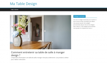 Blog sur les tables design chez soi