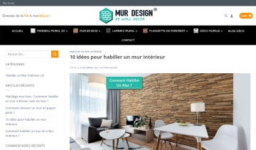 Mur Design, fournisseur de panneaux muraux 3D et lambris muraux