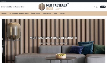 Vente de panneaux muraux décoratifs et acoustiques en tasseau de bois