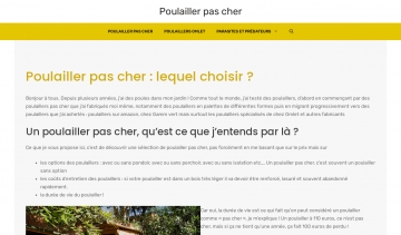 Poulailler-pas-cher.com, site d'informations sur le choix du poulailler pas cher