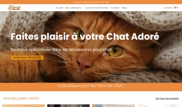 Pour toi Mon chat, boutique dédiée exclusivement aux chats