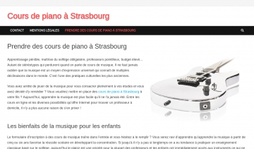 Cours de piano dans la ville de Strasbourg