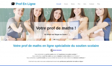 Cours particuliers de maths en ligne