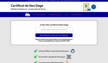 Obtenir facilement le certificat de non gage sur cette plateforme