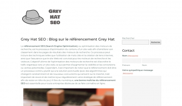 Blog sur le référencement naturel Grey Hat