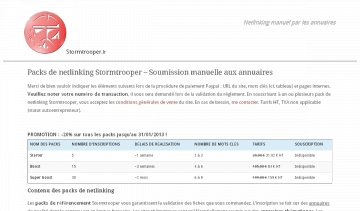 Netlinking Stormtrooper