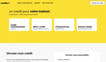 Crédits, la plateforme de simulation de crédit qu'il vous faut