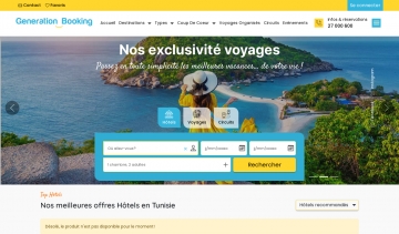 Generation Booking, votre agence de voyages en Tunisie