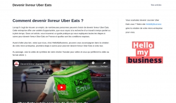 Devenir livreur uber eats, informations essentielles