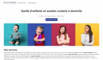 Educazen, Garde d'enfants et soutien scolaire à domicile