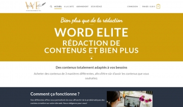 Word Elite pour la rédaction de contenu SEO